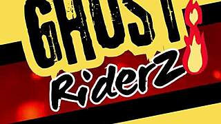 Ghostriderz big booty couple twerks teases flashes and rims playfully