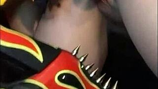 Ghostriderz big booty couple twerks teases flashes and rims playfully