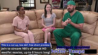 Dr Tampa, is this my neighbor Serena Morgan's first gyno exam?