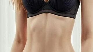 ai generated lingerie models showcase sexy panties and barefoot poses