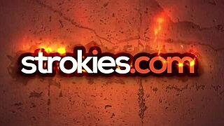 kate dalia grinds shaved pussy on cock for explosive pov handjob cumshot