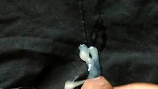 i explode cum all over wife's panties during intense masturbation session