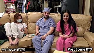 Blaire Celeste Cums Explosively on Hospital Clock Nurse Fingering