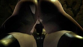 Batgirl Catwoman DC BDSM dungeon strap-on squirting femdom lesbian fucking