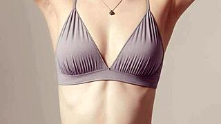 ai generated lingerie models showcase sexy panties and barefoot poses