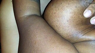 Can lucky fat BBW's huge black nipples handle greedy sucking?