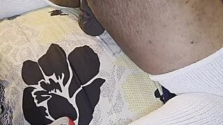 Huge Ebony Ass Spread for Dripping Cum