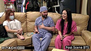 Blaire Celeste Cums Explosively on Hospital Clock Nurse Fingering