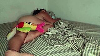 Pablo's Colombian Beauty Bent Over Taking Monster Cock Doggystyle Hard
