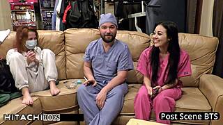 Blaire Celeste Cums Explosively on Hospital Clock Nurse Fingering