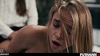 Futa Alexa Flexy Gulps Coworker Cum Down Throat and Pussy