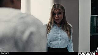 Futa Alexa Flexy Gulps Coworker Cum Down Throat and Pussy