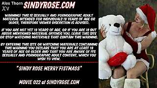 Sindy Rose Delivers Merry Fistmass Anal Cosplay
