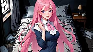 i'm your crazy hentai mistress tying you up for endless joi in spanish