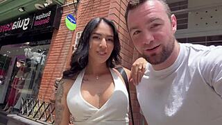 amateur latina savors gringo neighbor's throbbing big cock