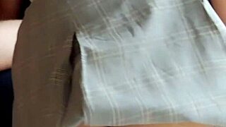 sexy mexican student in miniskirt sucks cock then takes it deep in tiny vagina