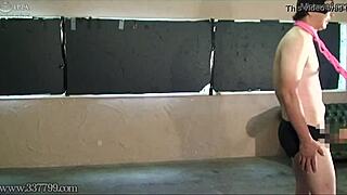 Japanese Femdom Mistress CFNM Ball Kicking Hot Wax Torment