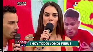 Aida Martinez seductively strips for Peruvian team glory