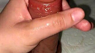Jerking my dildo hands-on feels insanely good!
