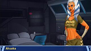 orange trainer dances with rhythmic ass and tit gropes