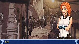 orange trainer dances with rhythmic ass and tit gropes