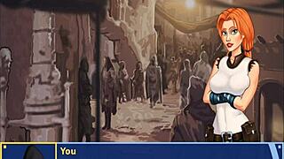 orange trainer dances with rhythmic ass and tit gropes