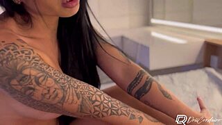 drii cordeiro fingers wet pussy swallows hot cumshot