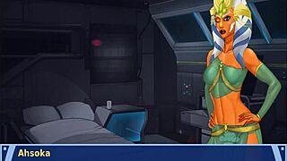 orange trainer dances with rhythmic ass and tit gropes