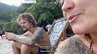 bicycle ride without panties flashing the city with damiana