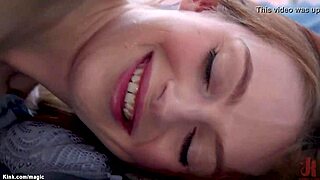 Landscaper Dominates Bound Young Woman in BDSM Threesome