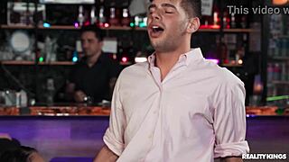 Ballerina bent over bar for gloryhole cock pounding glory