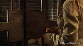 lesbian sub pleasures herself intimately with superior's undergarment