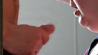 newly met cheating bride slurps cock and gulps load