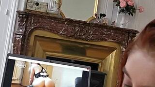 my girlfriend blows me hard while eyeing julynovember's steamy french amateur porn