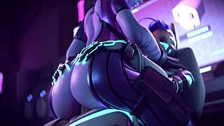 animated cowgirl rides tease monster cocks and big tits