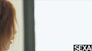 Insanely Flexible Lesbian Devours Sexy Redhead's Hot Pussy!