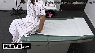 Naughty Latina Apryl Rein Bargains Fake Virginity with Perv Doctor!