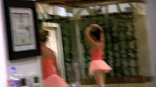 at the party lesbian teen ballerinas get intimate in hd 69 action