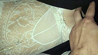 jerking off huge load onto sleeping best friend's big tits