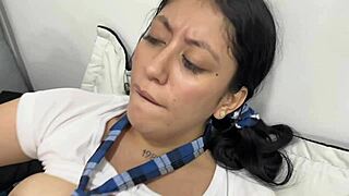 milking her huge tits till we cum hard together!