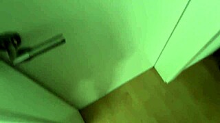 Milf Catches Jerking Cock In Bathroom For Hot Blowjob