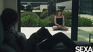 Insanely Flexible Lesbian Devours Sexy Redhead's Hot Pussy!