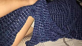 jerking off huge load onto sleeping best friend's big tits