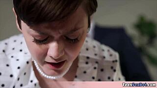 Quickie Raw Pounding Petite Small Tits Tomboi Secretary