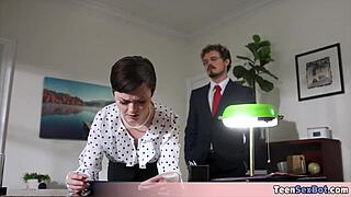 Quickie Raw Pounding Petite Small Tits Tomboi Secretary