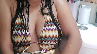 Lonely Latina teen desperately pleasures herself to satisfy her urges