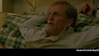 Alexandra Daddario stripped bare bound on sofa for intense play