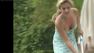 dirty babe's teasing downblouse nipple slip reveal