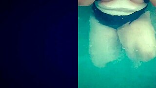 Hot Tub Teen Whore Teases with Wet Tits and Slutty Pool Pleasures!