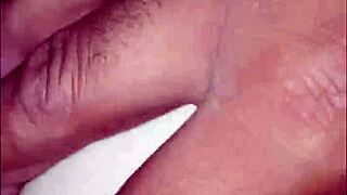 Old cuckold watches bull ravage horny wife's tight pussy hard